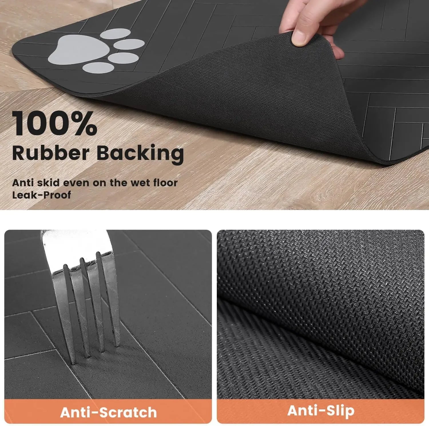 Quick-Dry Pet Feeding Mat