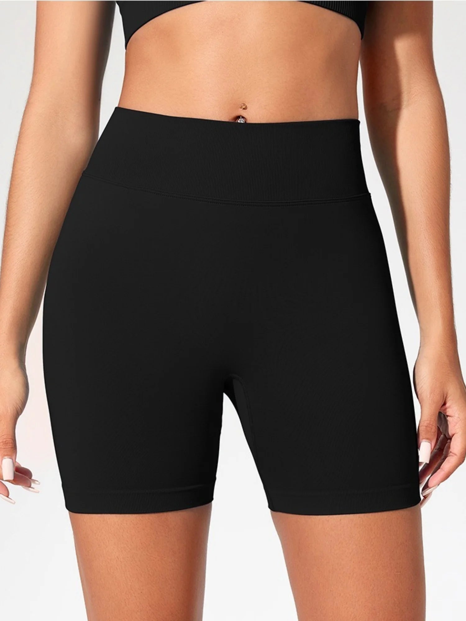 Chic High-Waist Yoga Shorts