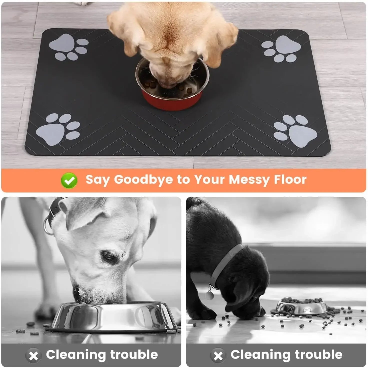 Quick-Dry Pet Feeding Mat